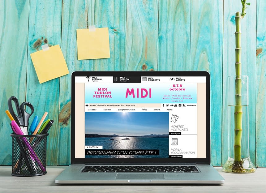 MIDI Festival - Site web