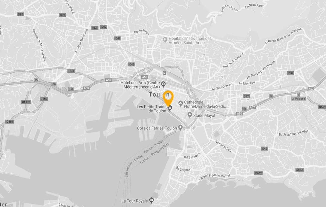 Carte de Toulon