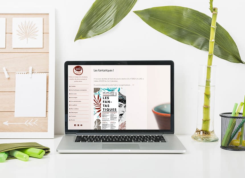 Atelier de la terre à la lune - Site web