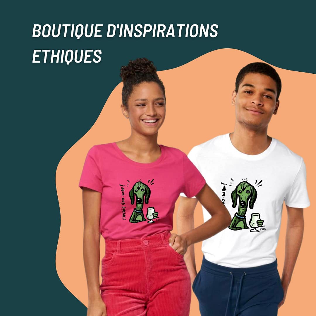 T-shirt : Chien vert by FBZ