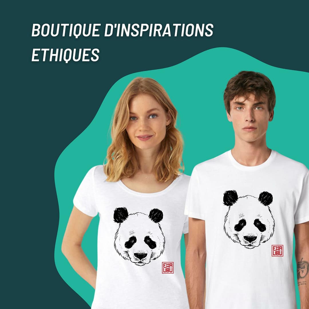 T-shirt : Panda by Emmalibu