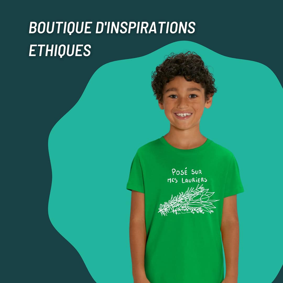 T-shirt enfant : Posé sur mes lauriers by Des trucs bien