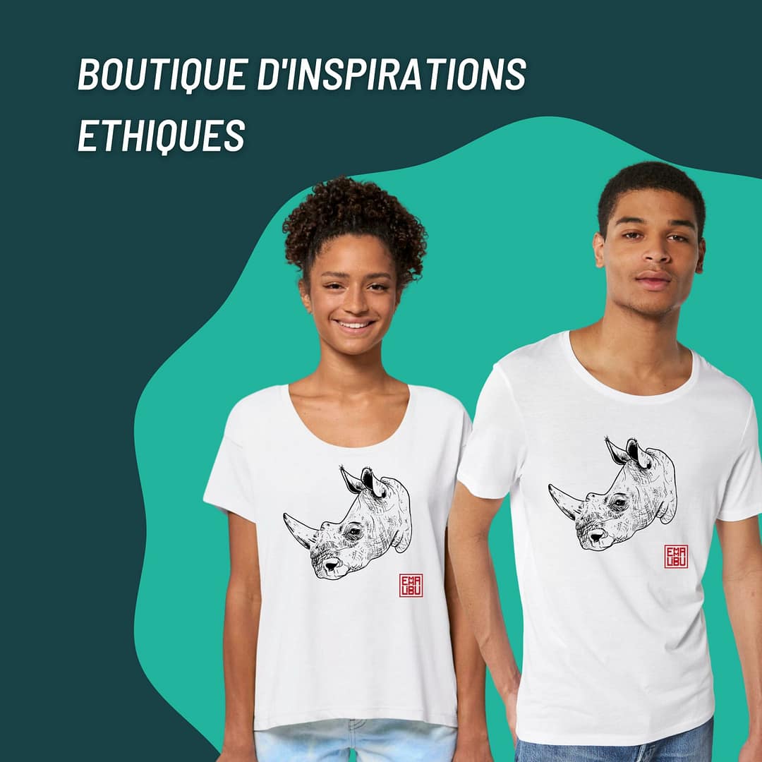 T-shirt : Rhino by Emmalibu