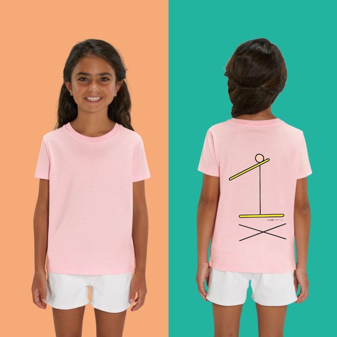 Glissement- T-shirt Light Pink- Enfants - Maëlle M-F
