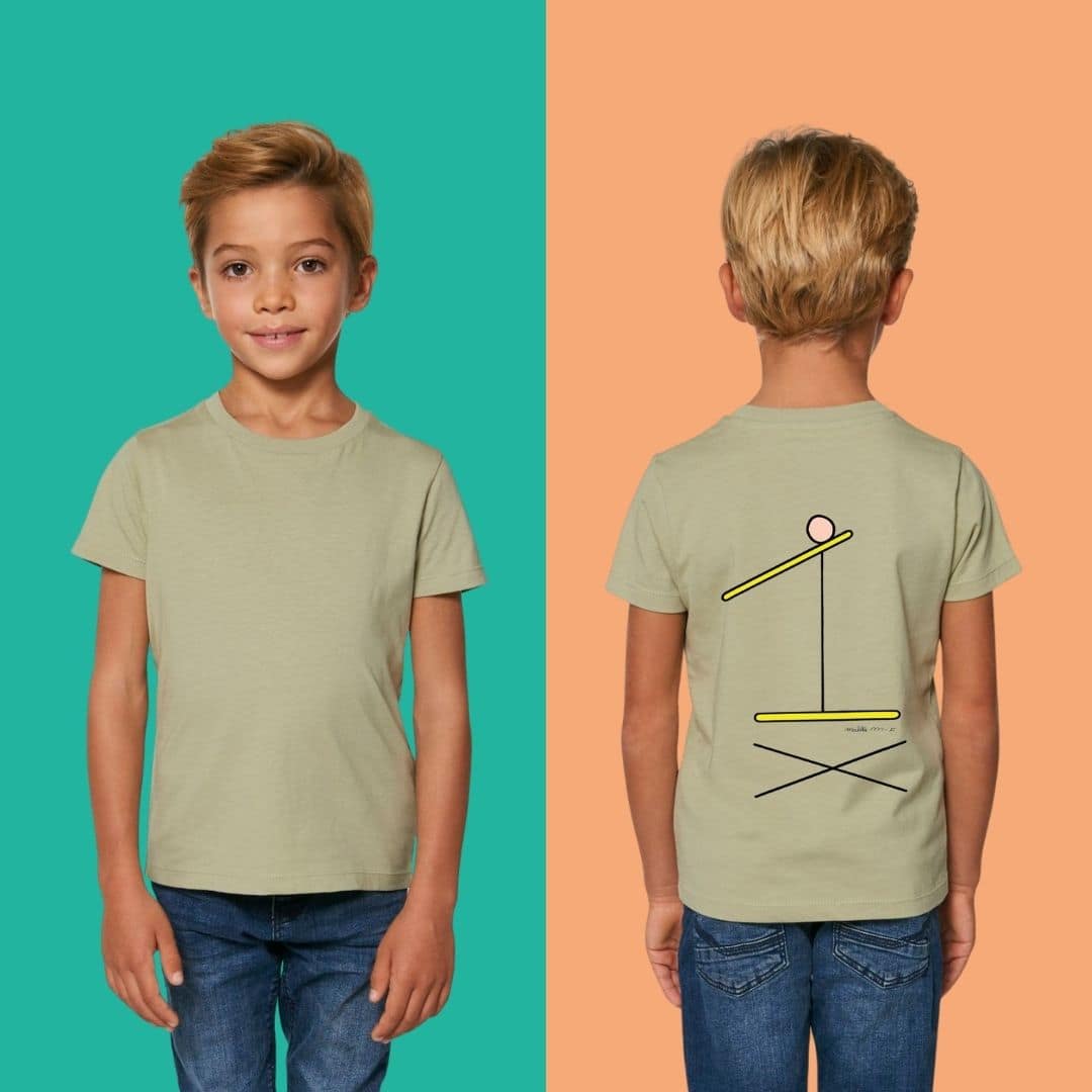 Glissement- T-shirt Sand- Enfants - Maëlle M-F