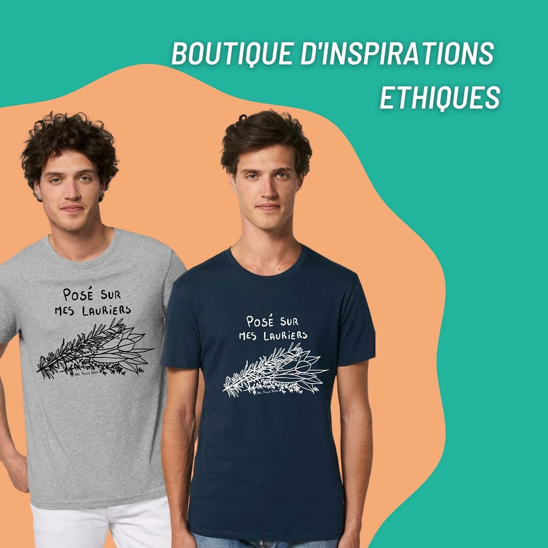 T-shirt : Posé sur mes lauriers by Des trucs bien