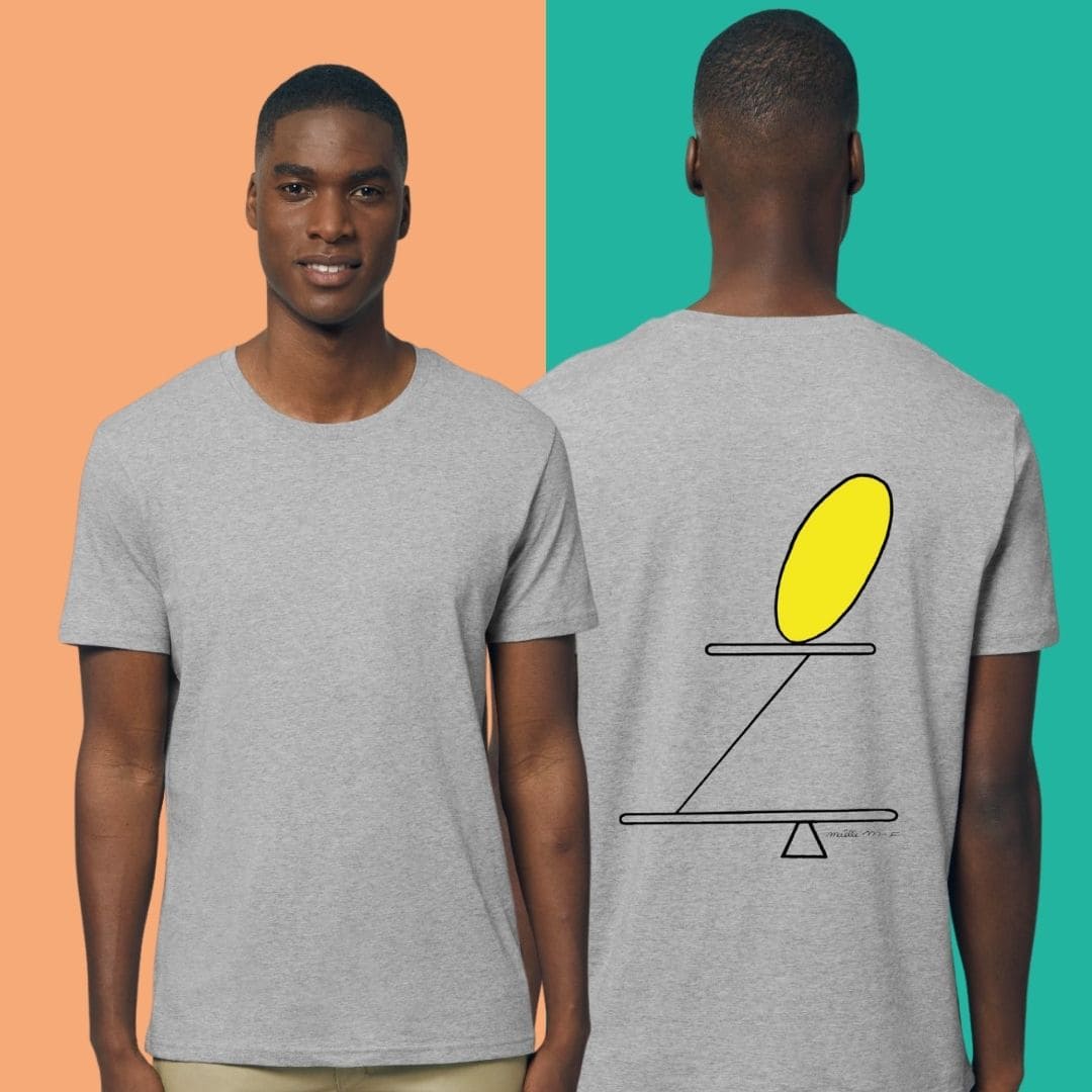 Équilibre - T-shirt Sport Grey- Homme - Maëlle M-F