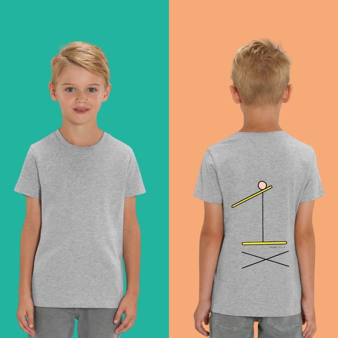 Glissement- T-shirt Rs Sport Grey- Enfants - Maëlle M-F