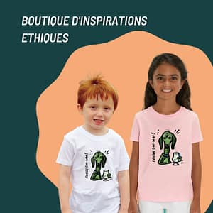 T-shirt enfant : Chient vert by FBZ
