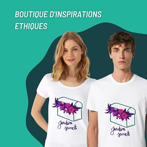 T-shirt : Jardin secret by Mauvaise Herbe